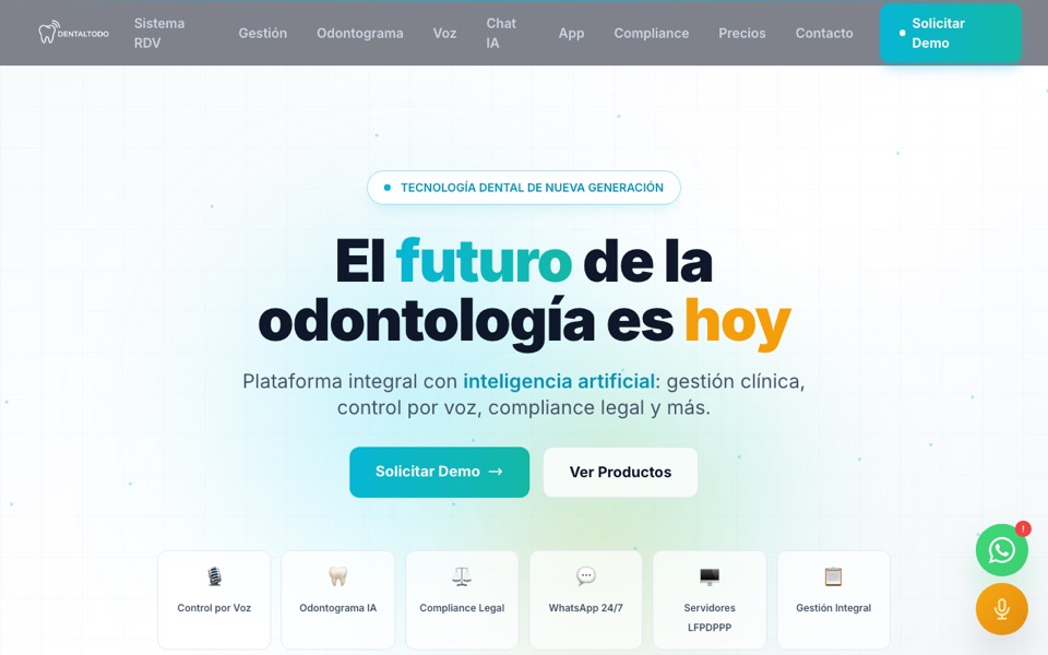 DentalTodo — el consultorio completo en un sistema
