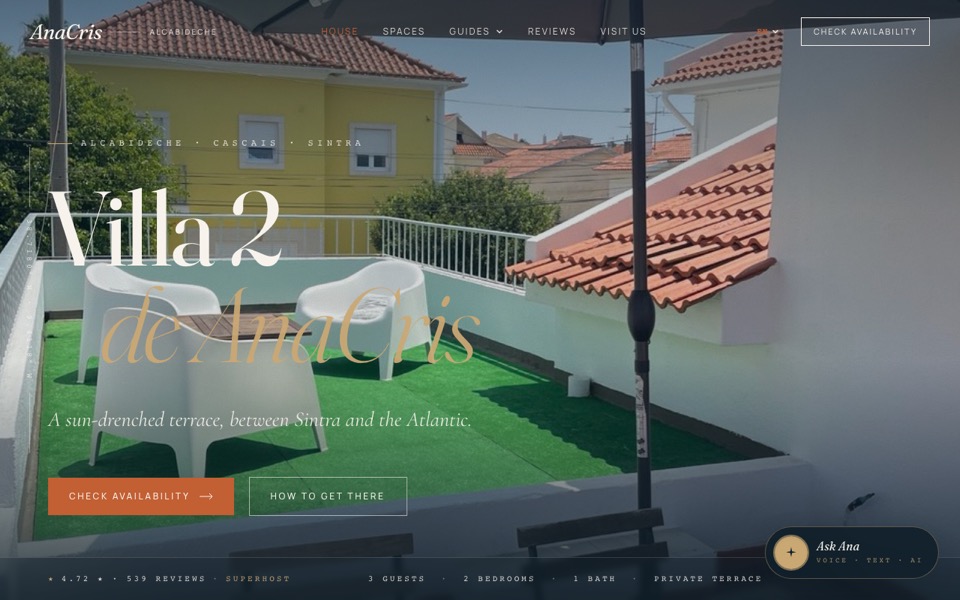 Villa Nacris — renta vacacional en Cascais, Portugal